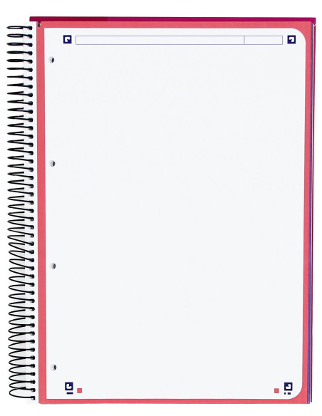 ▷ CUADERNO OXFORD MICROPERFORADO A4 120HJ 90G LISO T/EXTRA | Taine - Imagen 1