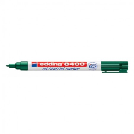▷ ROTULADOR PERMANENTE EDDING 8400 VERDE CD'S 0,5-1 MM | Taine - Imagen 1