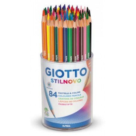 ▷ LAPICEROS COLOR GIOTTO STILNOVO BOTE 84 UDS. MINA 3,3MM (12 COLORES) | Taine - Imagen 1