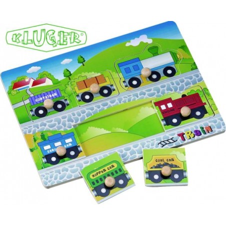 ▷ *ENCAJE TREN 7 PIEZAS MADERA KLUGER | Taine - Imagen 1