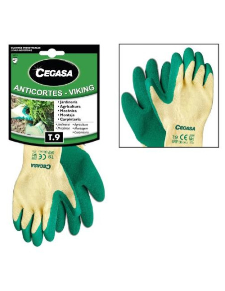 ▷ GUANTES DE TRABAJO LATEX ALGODON CEGASA | Taine - Imagen 1