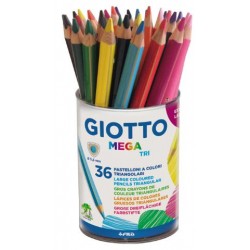 ▷ LAPICEROS COLOR GIOTTO MEGA TRI BOTE 36 UDS | Taine - Imagen 1