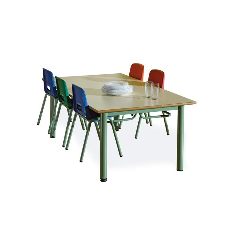 ▷ MESA COMEDOR-POLIVALENTE MOD.281 ALT.55 140X80 COLOR VERDE TAGAR | Taine - Imagen 1