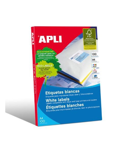 ▷ ETIQUETAS API BLANCAS CANTOS RECTOS | Taine - Imagen 2