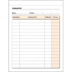 ▷ TALONARIO CAMAREROS | Taine - Imagen 2