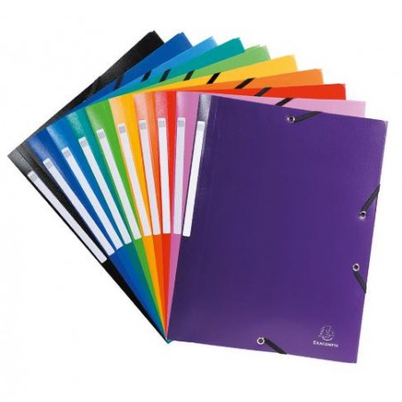 ▷ CARPETA EXACOMPTA GOMAS Y 3 SOLAPAS POLIPROPILENO | Taine - Imagen 1