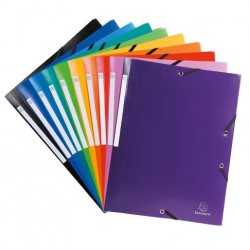 ▷ CARPETA EXACOMPTA GOMAS 3 SOLAPAS POLIPROPILENO | Taine - Imagen 2