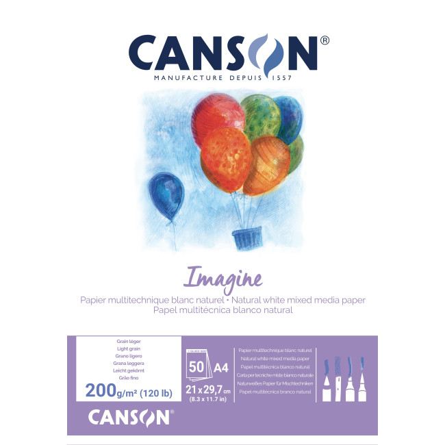 ▷ LÁMINAS CANSON DE DIBUJO IMAGINE | Taine - Imagen 1