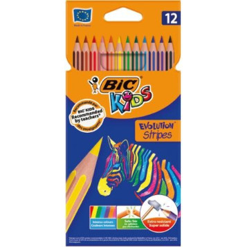 ▷ LÁPICES DE COLOREAR EVOLUTION STRIPES | Taine - Imagen 2