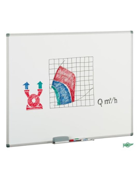 ▷ PIZARRA FAIBO BLANCA DE MARCO DE ALUMINIO | Taine - Imagen 3