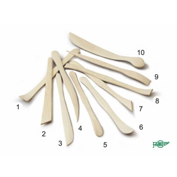 ▷ PALILLOS DE MADERA MODELAR BARRO | Taine - Imagen 2