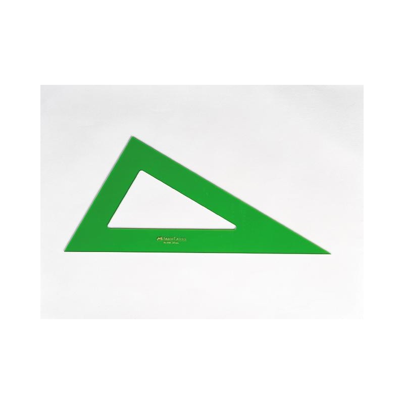 ▷ ESCUADRA O CARTABON TÉCNICAS VERDES FABER-CASTELL | Taine - Imagen 1