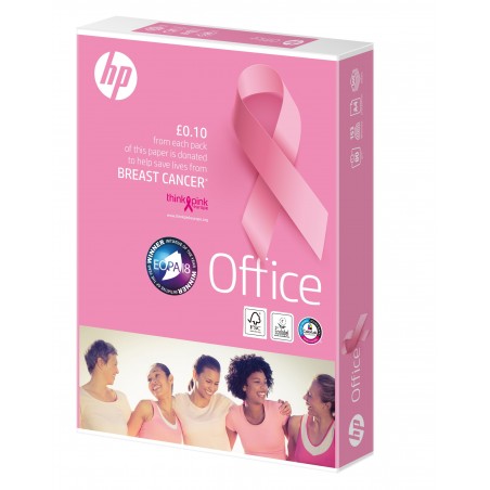 ▷ PAPEL A4 80GR 500HJ HP OFFICE PINK REAM | Taine - Imagen 1