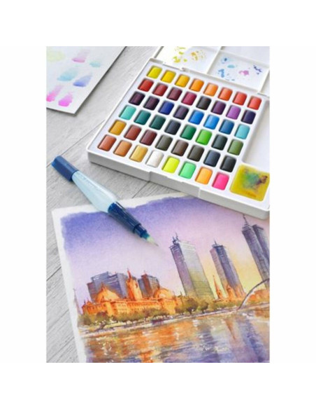 ▷ ESTUCHE ACUARELAS CREATIVE 48UND FABER CASTELL | Taine - Imagen 1