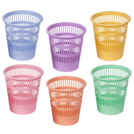 ▷ PAPELERAS FAIBO PLASTICO COLORES PASTEL | Taine - Imagen 1