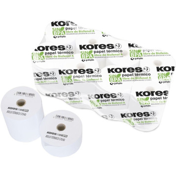 ▷ PQ.10 / 8 ROLLOS KORES TÉRMICO SIN BISFENOL | Taine - Imagen 2