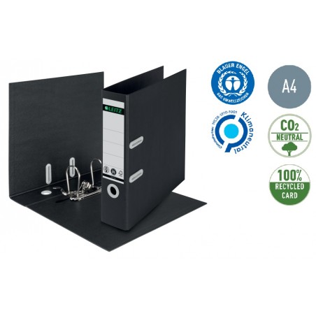 ▷ ARCHIVADOR DE PALANCA LEITZ DE CARTÓN RECICLADO Y RECICLABLE 100% 180º A4 LOMO 8 | Taine - Imagen 1
