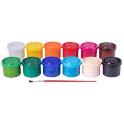 Imagen 2 - ▷ TEMPERA GOUACHE ESTUCHE 12 BOTES 35 ML COLORES SURTIDOS + PINCEL JOVI | Taine ▷ TEMPERA GOUACHE ESTUCHE 12 BOTES 35 ML COLORES SURTIDOS + PINCEL JOVI | Taine - Imagen 2