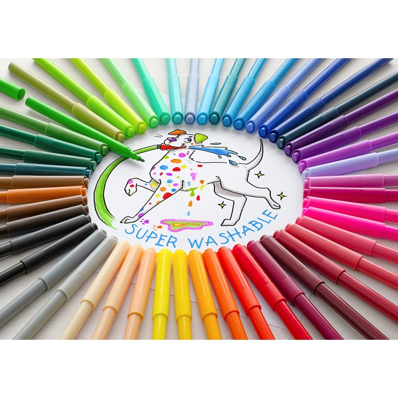 ▷ ROTULADORES FABER CASTELL 50 UDS ESCOLARES MEDIO | Taine - Imagen 1