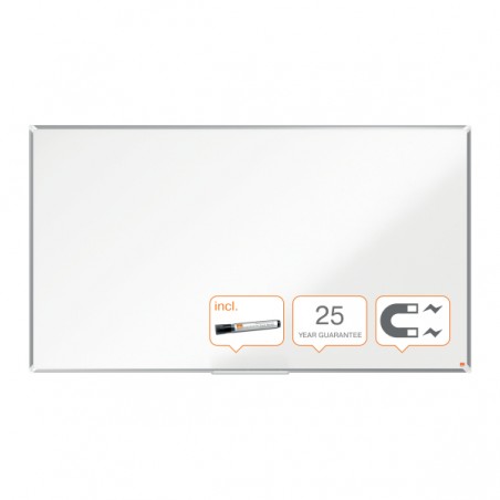 ▷ PIZARRA NOBO PREMIUM PLUS DE FORMATO PANORÁMICO ACERO LACADO DE 32" 71X40CM BLAN | Taine - Imagen 1