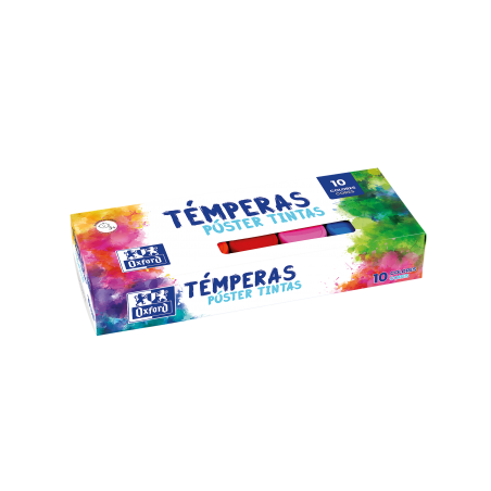 ▷ TEMPERA OXFORD SET 10 COLORES 20ML | Taine - Imagen 1