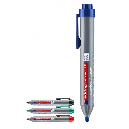 ▷ ROTULADOR PIZARRA RETRACTIL EDDING 12 AZUL CONICA 1,5-3MM | Taine - Imagen 1