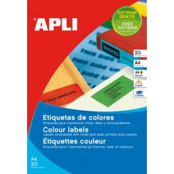 Imagen 1 - ▷ ETIQUETAS APLI A4 DE COLORES | Taine ▷ ETIQUETAS APLI A4 DE COLORES | Taine - Imagen 1