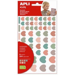 Imagen 1 - ▷ BOLSA GOMETS CORAZONES NORDIK REMOVIBLES MULTICOLOR 6 HOJAS APLI 19452 | Taine ▷ BOLSA GOMETS CORAZONES NORDIK REMOVIBLES MULTICOLOR 6 HOJAS APLI 19452 | Taine - Imagen 1