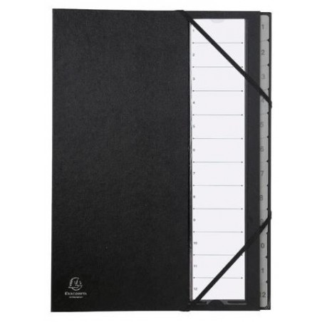 ▷ CLASIFICADOR EXACOMPTA LOMO EXTENSIBLE PESTAÑAS IMPRESAS | Taine - Imagen 1