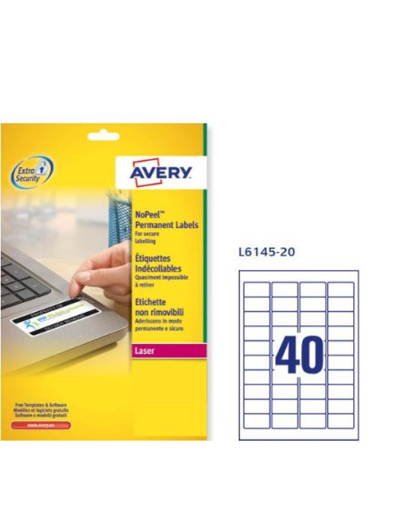 ▷ ETIQUETAS AVERY LASER DE SEGURIDAD | Taine - Imagen 1
