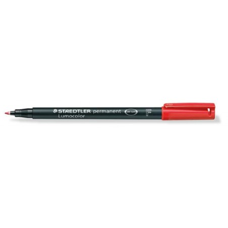 ▷ ROTULADOR STAEDTLER PERMANENTE F 0,6MM ROJO LUMOCOLOR 318 | Taine - Imagen 1