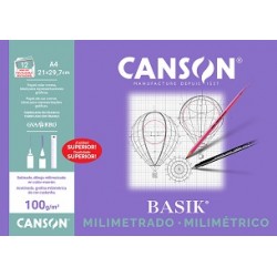 Imagen 1 - ▷ LAMINAS CANSON DIBUJO 12HJ A4 100G MILIMETRADO | Taine ▷ LAMINAS CANSON DIBUJO 12HJ A4 100G MILIMETRADO | Taine - Imagen 1