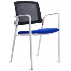 Imagen 1 - ▷ SILLA ROCADA CONFIDENTE ASIENTO TAPIZADO AZUL RESPALDO MALLA NG CARCASA BLANCA | Taine ▷ SILLA ROCADA CONFIDENTE ASIENTO TAPIZADO AZUL RESPALDO MALLA NG CARCASA BLANCA | Taine - Imagen 1