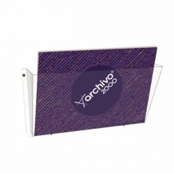 ▷ PORTAFOLLETOS ARCHIVO 2000 MURAL 1 COMPARTIMENTO DIN A4 HORIZONTAL 80X365X180 MM | Taine - Imagen 1