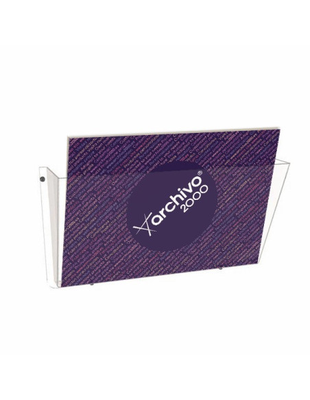 ▷ PORTAFOLLETOS ARCHIVO 2000 MURAL 1 COMPARTIMENTO DIN A4 HORIZONTAL 80X365X180 MM | Taine - Imagen 1