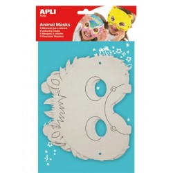 Imagen 1 - ▷ MASCARAS APLI DE CARTON ANIMALES 6UD + GOMAS | Taine ▷ MASCARAS APLI DE CARTON ANIMALES 6UD + GOMAS | Taine - Imagen 1