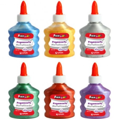 ▷ PEGAMENTO FIXO KIDS METALIZADO 100ML SURT | Taine - Imagen 1