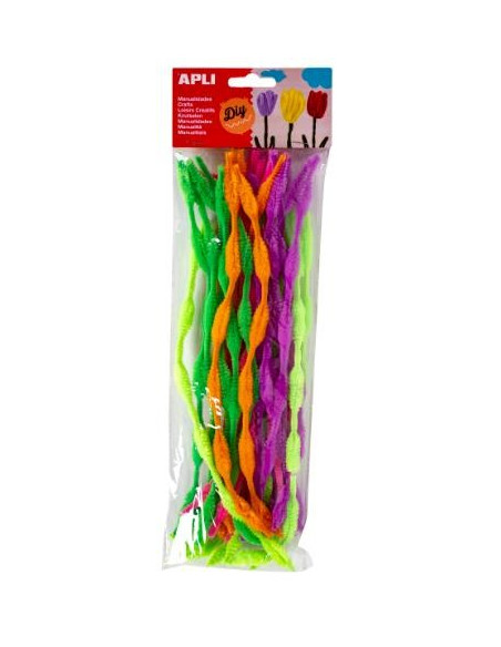 ▷ LIMPIAPIPAS APLI COLORES 50 UDS SURTIDOS BRILLANTES | Taine - Imagen 1