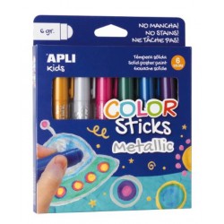 Imagen 1 - ▷ TEMPERA APLI SOLIDA METALICA 6 UDS. STICK 6G | Taine ▷ TEMPERA APLI SOLIDA METALICA 6 UDS. STICK 6G | Taine - Imagen 1
