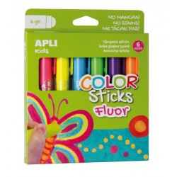 Imagen 1 - ▷ TEMPERA APLI SOLIDA FLUOR 6 UDS. STICK 6G | Taine ▷ TEMPERA APLI SOLIDA FLUOR 6 UDS. STICK 6G | Taine - Imagen 1