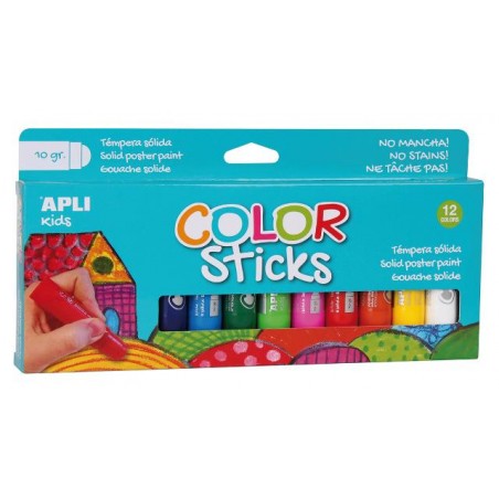 ▷ TÉMPERA APLI SÓLIDA COLOR STICKS | Taine - Imagen 1