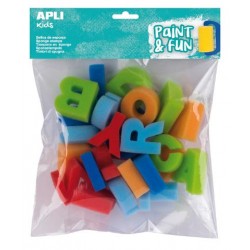 ▷ SELLOS APLI DE ESPONJA LETRAS MAYUSCULAS ABC 26U Nº17465 | Taine - Imagen 1