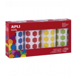 ▷ ROLLOS APLI GOMET HEXAGONAL AZ/RO/AM/VE 7080UDS | Taine - Imagen 1