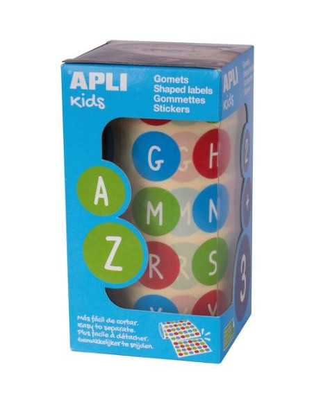▷ GOMETS APLI NÚMEROS Y LETRAS MULTICOLOR | Taine - Imagen 6
