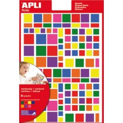 ▷ GOMETS APLI MULTICOLOR FIGURAS VARIAS MEDIDAS REMOVIBLE BOLSA 6HJ 664UDS. | Taine - Imagen 1