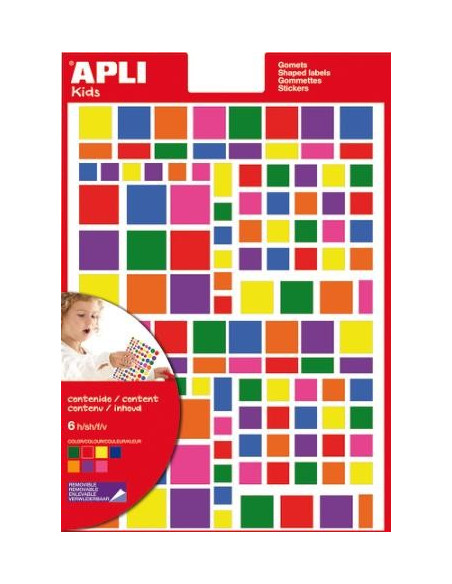 ▷ GOMETS APLI MULTICOLOR FIGURAS VARIAS MEDIDAS REMOVIBLE BOLSA 6HJ 664UDS. | Taine - Imagen 1