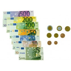 ▷ JUEGO MINILAND EURO 28 BILLETES + 80 MONEDAS + GUIA DIDACTICA | Taine - Imagen 1