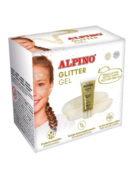 ▷ MAQUILLAJE ALPINO ORO ESTUCHE 6 GLITTER GEL | Taine - Imagen 1