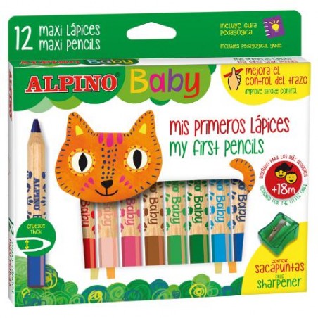 ▷ LAPICEROS ALPINO COLOR BABY ESTUCHE 12 UDS. | Taine - Imagen 1