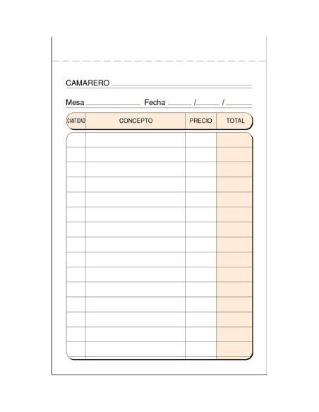 ▷ TALONARIO CAMAREROS | Taine - Imagen 9